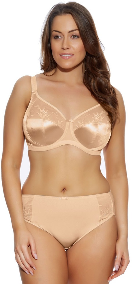 Elomi Caitlyn Underwired Side Support Bra Pant Set Nude