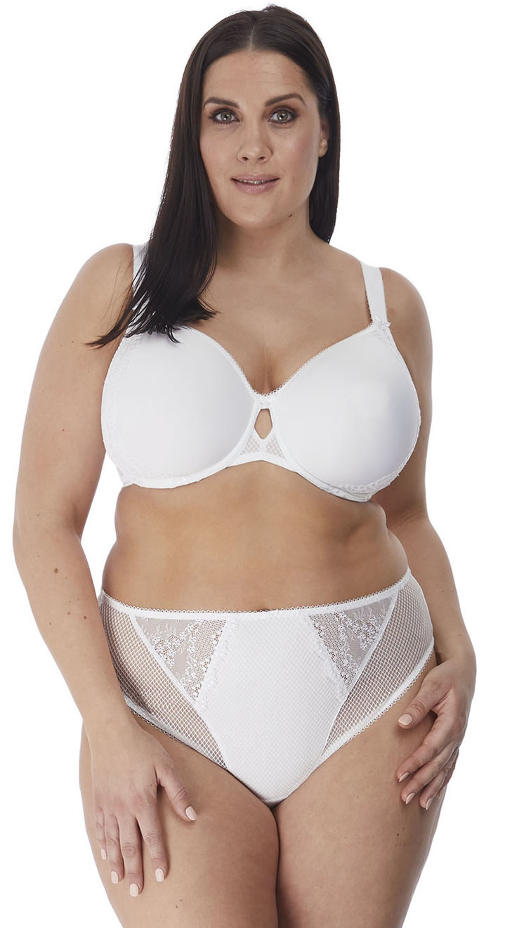 Elomi Charley Moulded Spacer Bra Brief set White
