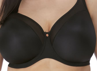 Elomi Smooth Underwired Moulded Bra Black