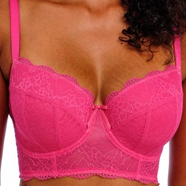 Freya Fancies Longline Bra Hot Pink