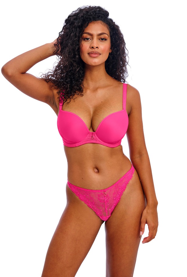 Freya Fascinate Moulded Bra Thing Set Hot Pink