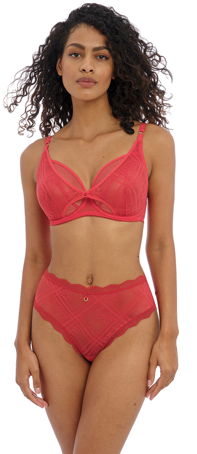 Freya Fatale Underwired High Apex Bra High Pant Chilli Red