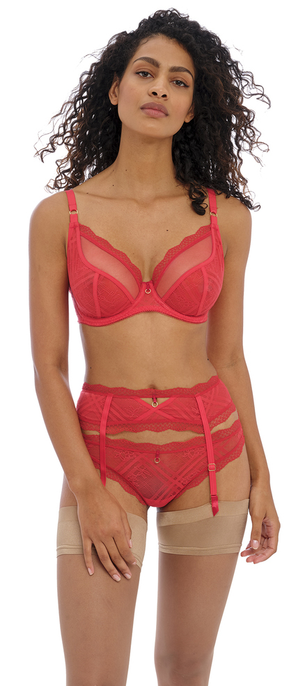 Freya Fatale Underwired Plunge Bra Chilli Red