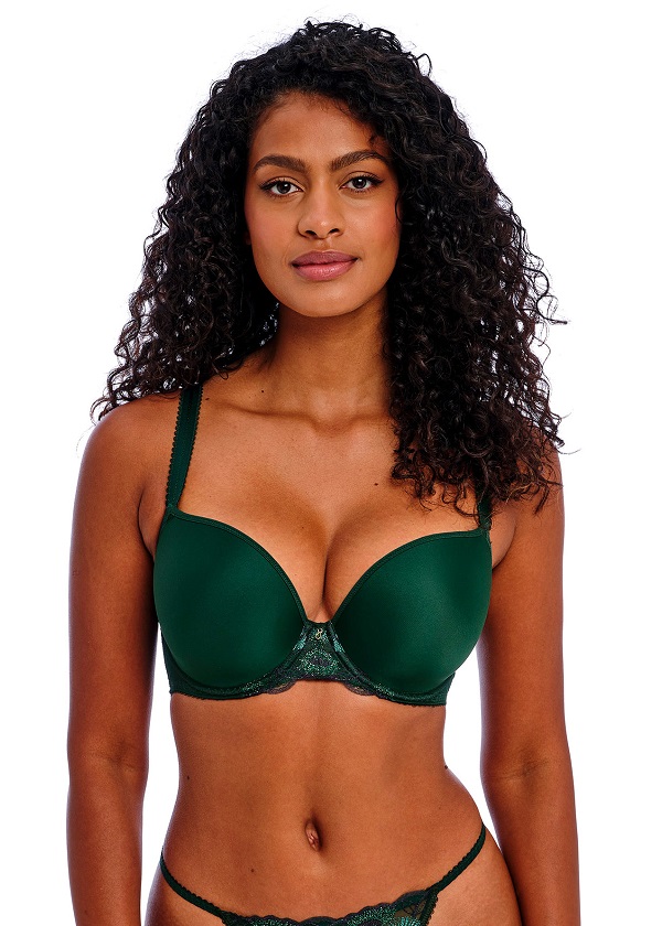 Freya Loveland Moulded Bra Brief Deep Emerald Green