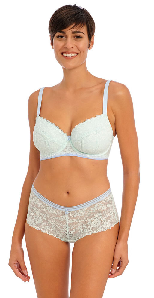 Freya Offbeat Padded Plunge Bra Short Pure Water