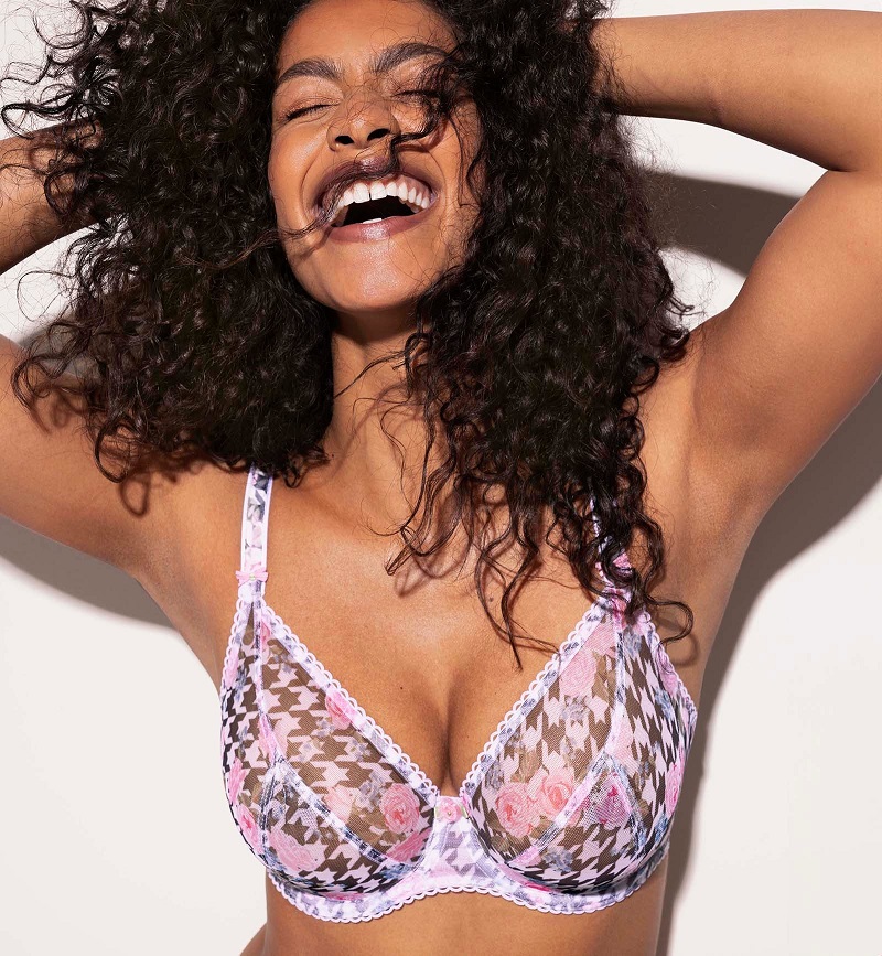 Freya Rose Blossom Plunge Bra Pink Multi
