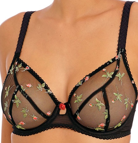 Freya Rose Blossom Plunge Bra Black