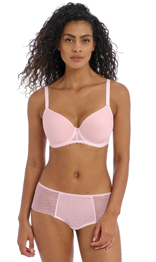 Freya Signature Moulded Spacer Bra With Short Barely Pink