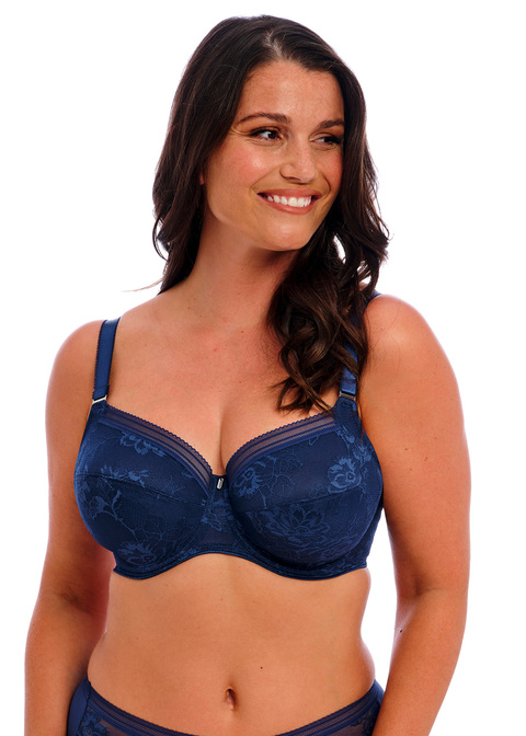 Fantasie Fusion Lace Side Support Bra French Navy