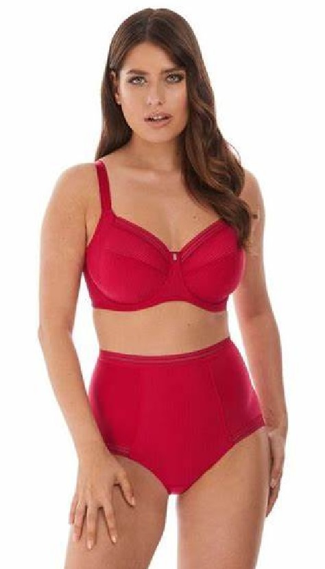 Fantasie Fusion High Waisted Brief Red