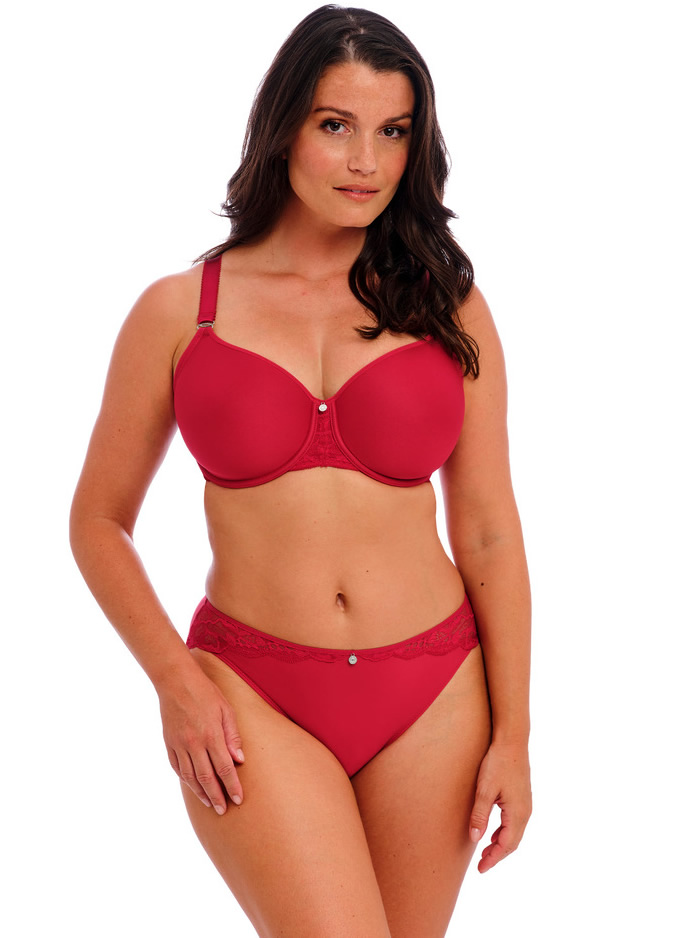 Fantasie Reflect Moulded Bra Brief Set Red