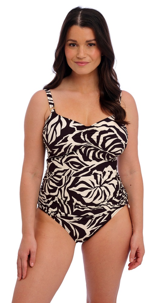 Fantasie Aruba Nights Twist Front Tankini Black-Cream