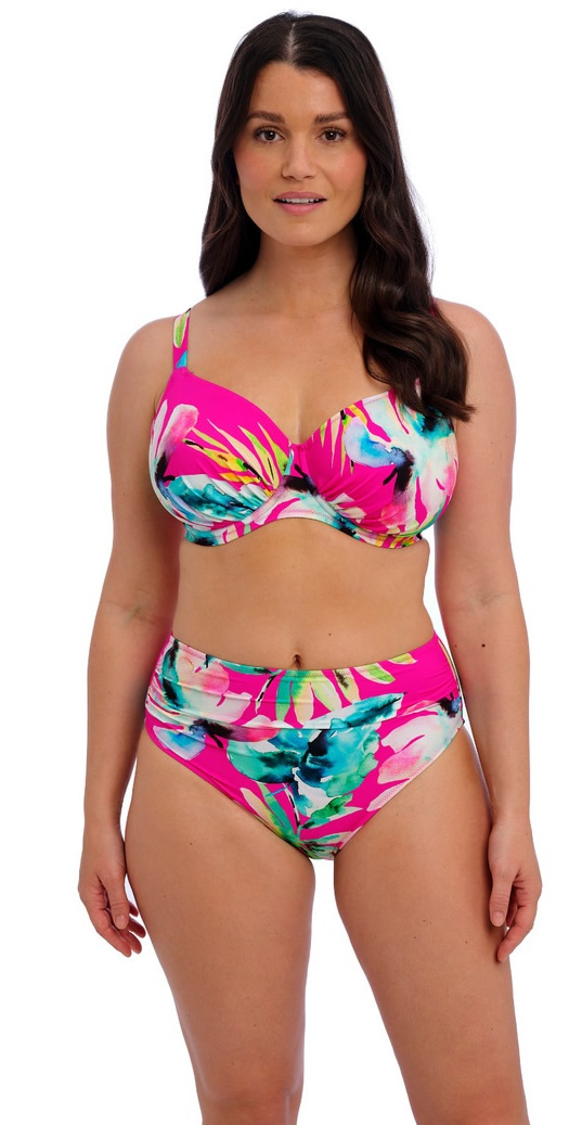 Fantasie Carabelita High Waisted Bikini Pant Peony