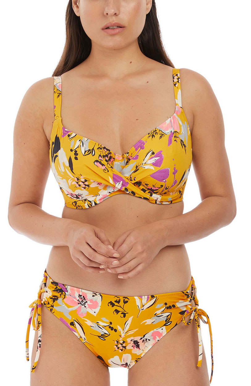 Fantasie Florida Keys Wrap Front Full Cup Bikini Bra Nectar