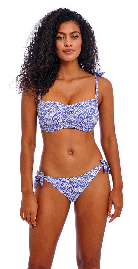 Freya  Ocean Breeze Bandeau Bikini Bra Denim