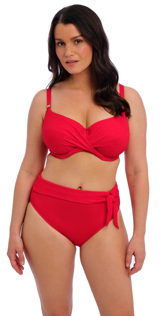 Fantasie Ottawa Full Cup Wrap Bikini Bra Pant Set Radient Red