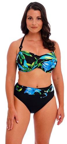 Fantasie Talm Beach Bandeu Bikini Bra Black