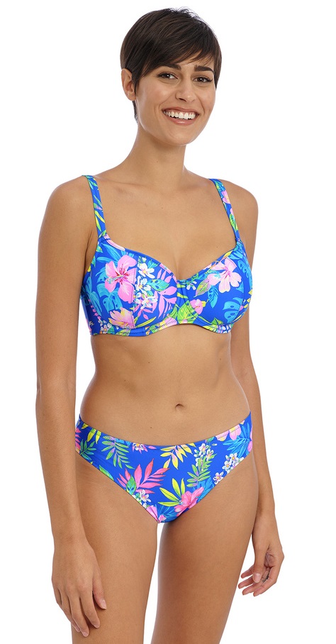 Freya Hot Tropics Sweetheart Bikini Bra Classic Pant Blue