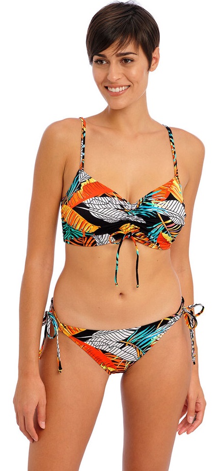 Freya Samba Nights Underwired Bralette Tie Bikini Pant Multi