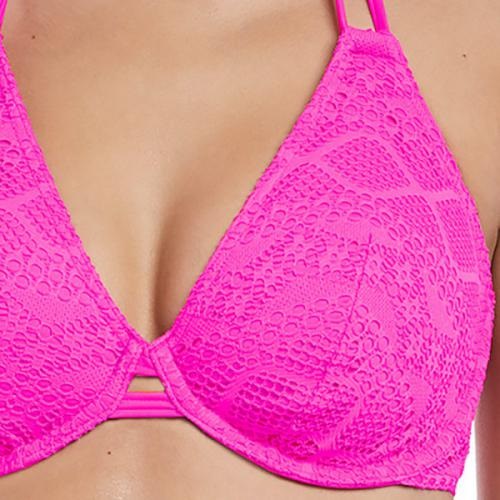 Freya Sundance Halterneck Bikini Bra Hot Pink