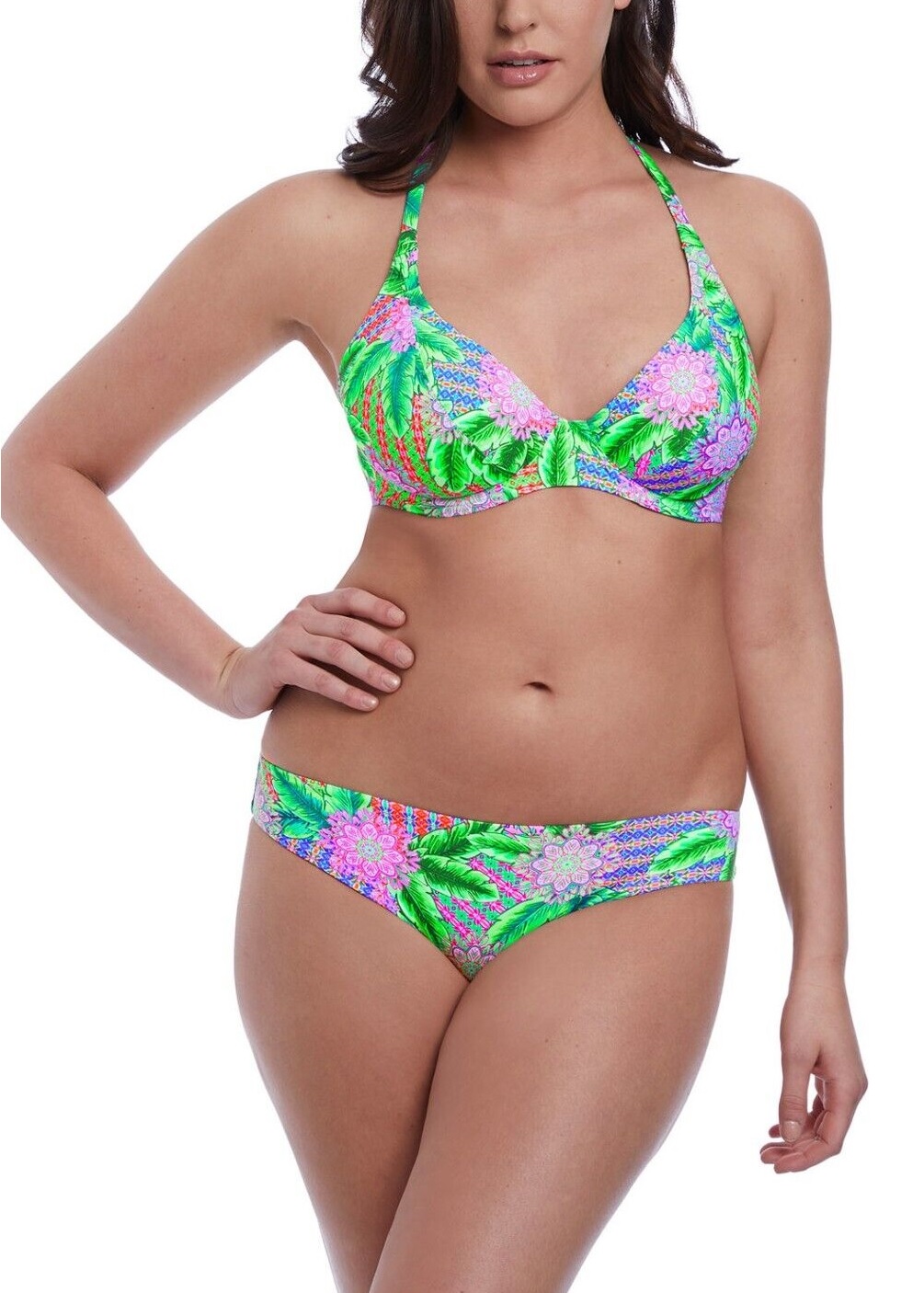 Freya Zamba Halterneck Bikini Bra Multi