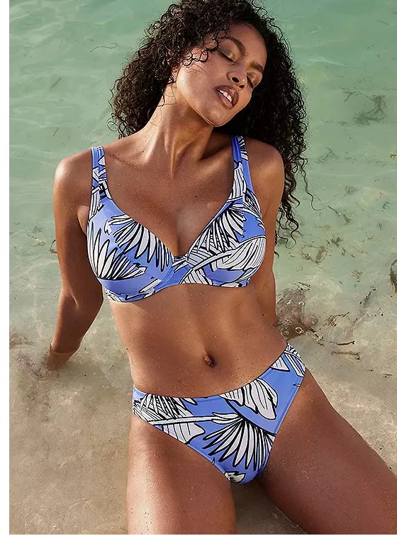 Freya Mali Beach High Apex Bikini Bra-Cornflower