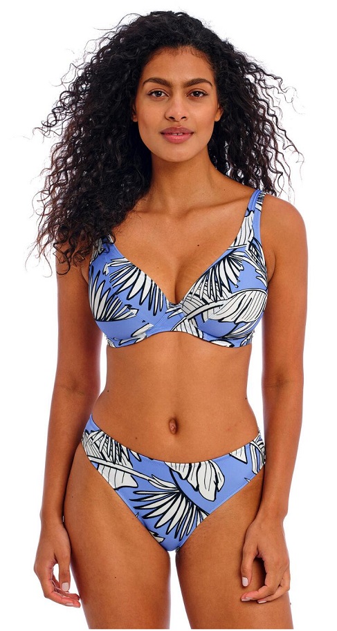 Freya Mali Beach High Apex Bikini Bra Pant Cornflower