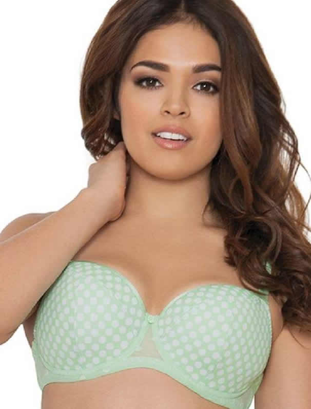 Curvy Kate daily Dream Moulded T Shirt Bra Apple Dot